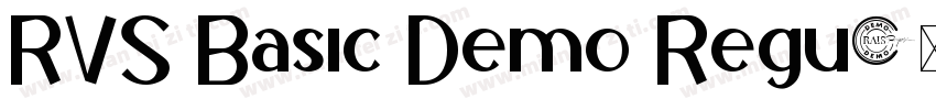 RVS Basic Demo Regu字体转换
